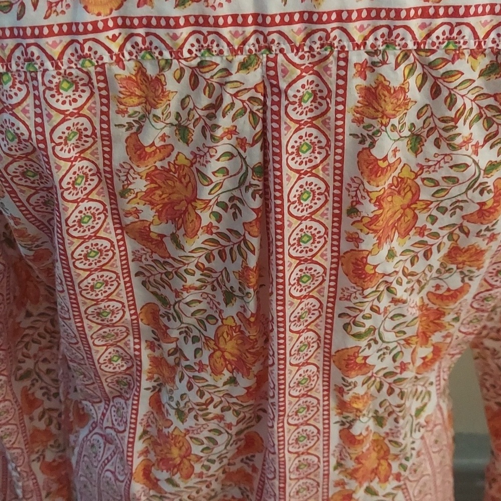 LUCKY BRAND Womens Floral Button-Down Long Sleeve Top - Picture 8 of 13